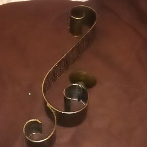 26" hanging metal candle holder